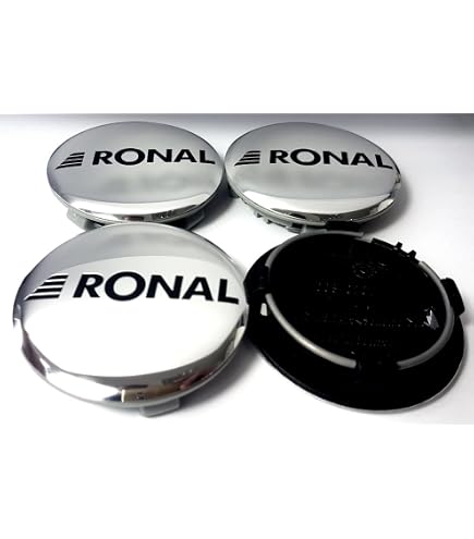 thumbnail image 2 of Set Of 4 Black Hub Caps For Ronal Alloy Wheels - 64mm/58.5mm Fit, Easy Snap-On 2 of 11