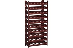 ARTECSIS Cantinetta Portabottiglie in Plastica Modulare 60 Bottiglie Marrone