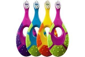 Jordan 6220100 bebé cepillo de dientes Step 1 con mordedor, 0 – 2 años, extra soft, 3 unidades