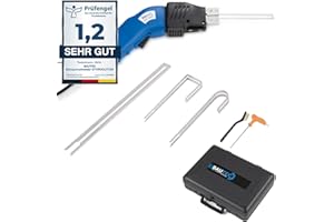 BAUTEC Styroporschneider Styrocutter 250W DX » Dauerbetrieb » Set 6 (gerade Klinge 200mm | Nutenschneide rund+eckig) » Handschneider für WDVS » Heißschneider » Hartschaumschneider » Thermosäge