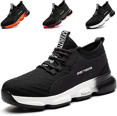 Scarpe Antinfortunistiche Uomo ISOOUS - Punta In Acciaio - Leggere E Traspiranti - Con Cuscino D'Aria - Foto 10