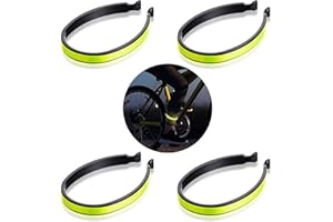 YUWJOOWEE Reflektierender Hosenklammer Fahrrad,Hosenklammern Für Radfahrer,Universal Hosenklammern für Radfahrer,PVC Beschichtete Reflektierende Hosenklammern Für Aktivitäten In Der Dunkelheit