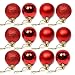 Produktbild Vococal® 24 Stk 4cm Weihnachtskugeln / Christbaumkugeln / Baumschmuck Christbaumschmuck Kugeln / Weihnachtsbäume Ornament Kugeln / Hochzeitsfeiern Baum Deko Anhänger, Rot