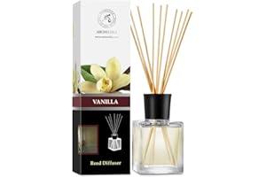 ‎AROMATIKA TRUST THE POWER OF NATURE Room Fragrance Vanilla 200 ml - Room Fragrance Diffuser with Natural Essential Vanilla Oil with Rattan Sticks - Best Room Air Freshener for Home - Office - Spa - Aromatherapy