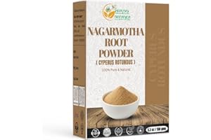 Herbs Botanica Organic Nagarmotha Powder Cyperus Rotundus Ayurvedic Formula For Digestion And Weight Loss 100% Pure And Natural, Hair Care, Hair Growth 150 Gms / 5.3 Oz