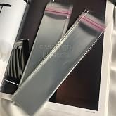Şeffaf Jelatin Poşet 5x20 cm (Kapak payı dahil &ouml;l&ccedil;&uuml;) Kendinden Yapışkanlı Bantlı OPP Torba Paketleme - 50 Adet
