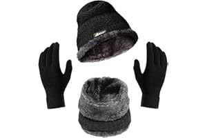 Boldfit Winter Cap for Women Woolen Winter Cap for Men with Neck Warmer & Gloves Set Beanie Cap for Men Winter Wear Woolen Cap for Women Thermal Cap Winter Wear for Men Beanies Cap