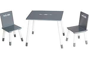 ‎ROBA Roba Sitzgruppe 'Rock Star Baby 3', Kindermöbel Set aus 2 Kinderstühlen & 1 Tisch, mehrfarbig