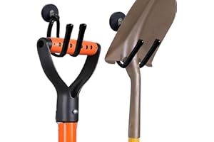 Pmsanzay 2-Pack Strong Magnetic Garage Hooks, Heavy-Duty Magnet Organizer with Rubber Coating for Garden, Hose, Workshop, Pool Tools (Indoor & Outdoor)