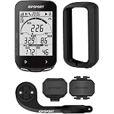 iGPSPORT BSC100S GPS Bicycle, Bicycle Computer 40 Hours 2.6 Inches Backlit Autonomy Screen Sensor Ant+/Bluetooth 5.0, IPX7 Wa