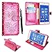 Produktbild Sony Xperia XA HÜLLE, Kamal Star® PU LEDER CASE COVER HÜLLE ETUI TASCHE SCHALE + STYLUS (Rose Pink Diamond Book)