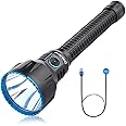 OLIGHT Javelot Turbo NW LED Torch USB Rechargeable MCC3 Magnetic Charging Cable Search Light with 1300 Lumen 1300 m Beam Range Bright 4 Light Modes for Hunting Search and Rescue (Black)