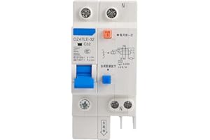 HYUDUO Interruptor Diferencial RCBO 1P+N 32A 30mA 230V - Protección Completa contra Fugas Eléctricas, Sobrecarga y Cortocircuitos para Uso Doméstico y Profesional