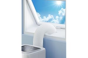 JYMIPA Fensterabdichtung für Mobile Klimageräte, Wäschetrockner, Ablufttrockner, Klimaanlage Fensterabdichtung Flügelfenster, Dachfenster, Kein Bohren, Hot Air Stop Flügelfenster, Dachfenster, Flügelfenster