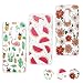 Produktbild iAdvantec Handyhülle für Samsung Galaxy S9 Plus, 3X TPU Gemalt Hülle Case Schale Schutzhülle Handytasche Stoßdämpfung Cover, Cactus Flamingo + Wassermelonenscheiben + Weiße Chrysantheme
