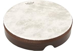 Remo World Percussion - Frame Drum Pretuned - 12" x 2,5" - Acousticon Kessel, Fiberskyn 3 Fell, Walnut Finish - HD-8512-00