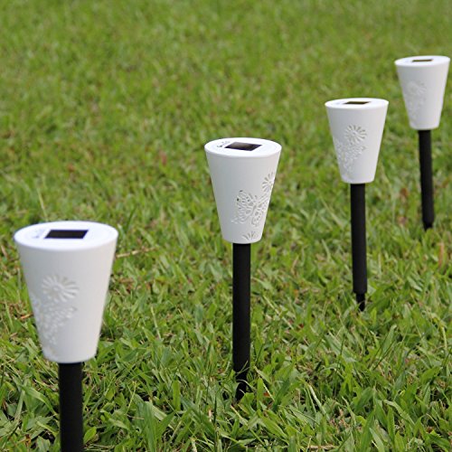 OxyLED SL05 Solar Garten Licht, hollowed butterfly pattern,hohl Schmetterling Muster, 3-pack - 4