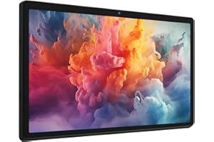 MUISOO Android 15 Tablet, Octa-Core 10 Zoll, 24GB + 64GB (erweiterbar auf 1 TB), Android-Tablet mit Bluetooth 5.3, WiFi 6, Dual-Kamera, 5 MP + 8 MP, Face ID, 4G Wireless Dongle (Schwarz)