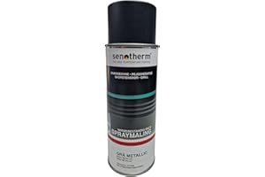 Senotherm Stove Oven Spray Paint 400 ml Metallic, grey