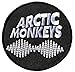 Produktbild Arctic Monkeys schwarz bestickt abzeichen Patch Aufnäher oder zum Aufbügeln 7,5 cm