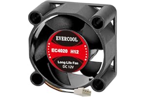 Shiny Hardware Limited Evercool 40mm 4cm 40 x 40 x 20 12 Volt PC case Fan (PWM)