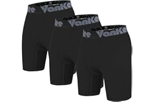 Vankee Męskie spodenki kompresyjne Sport Mesh Design Anti Chafing Wicking Fabric Quick Dry Base Layer Krótka bielizna sportowa do biegania Jazda na rowerze Trening Piłka nożna