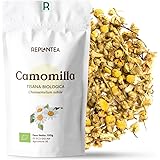 FIORI DI CAMOMILLA INFUSO 100% BIO 100g | Tisana alla Camomilla, Tisane Sfuse Naturale senza Zucchero REPLANTEA