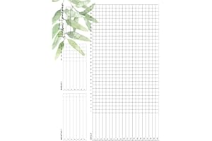 Habit Tracker: Undated Calendar The Motivational Journal Features Space for 20 Daily 7 Weekly and 7 Monthly Habits Beautiful Watercolor Green Leaves