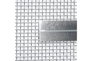 3.33mm Hole Size - Stainless Steel 304L - Cut Size: 15cm x 15cm - 6 Mesh Count - Woven Wire Mesh - By Inoxia