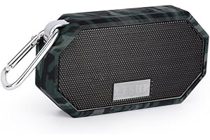 bestyks Mini altavoz Bluetooth, altavoz Bluetooth portátil con subwoofer pasivo, resistente al agua y al polvo, adecuado para altavoces Bluetooth en exteriores e interiores (camuflaje)