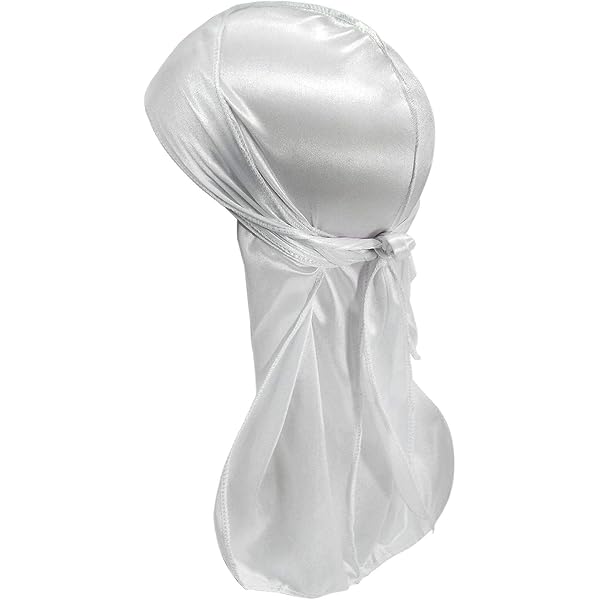 Durag En Soie Pour Hommes Et Femmes - Style Hip-hop, Pour Waves, Tresses, Locks - Tissu Respirant, Réglable - Noir