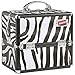 Beautify Professional Small Zebra Print Aluminium Beauty Cosmetics & Make Up Case
