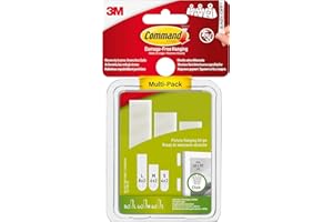 Command Picture Hanging Strips, Value Pack - 8 Sets L, 6 Sets M + 4 Sets S of Adhesive Strips - for Hanging Damage Free Framed Photos and Artwork, White