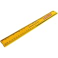 Wooden Scale For Measuring -12-inch / 30 cm For School Student, Home, Office, Stationery Ruler - Wood Scale (Yellow, Pack of 1)