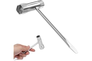 ZFRITP Chiave Candela,Chiave Candela Moto,Chiave A T,Accessorio Per Motosega,Chiave A Bussola Per La Rimozione/Installazione Delle Candele, Adatta Per Scooter, Motociclette, Tosaerba.