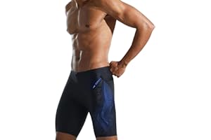 Niktule Maillot de Bain Homme - Compétition et Entraînement - Cool Dry Active - Athlétique - Endurance Long Racing Training
