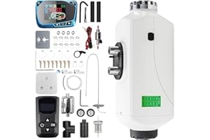 REDRIVER 8KW Diesel Heater, 12V/24V Parking Fuel Air Heater with Premium Silencer, Upgrade Smart Remote Control and Metal Case For Trucks, Boat, Car Trailer, Motorhomes, Campervans, Caravans, White