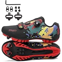 Scarpe Da Ciclismo Hixingo Uomo/Donna - Per Strada E MTB, SPD Compatibili, Traspiranti - Foto 2