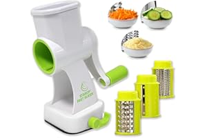 BEST DIRECT Starlyf fast slicer Comme vu à la TV Cheese Grater Trancheuse Légumes Multifonction Professionnelle – Coupe Légumes & Fruits avec Différentes Lames, Couteau en Acier