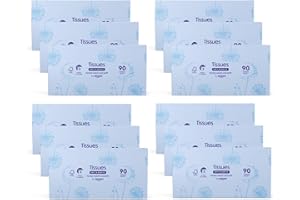 by Amazon Pañuelos faciales 3 capas, 12 Paquetes de 90 (Anteriormente Presto!)