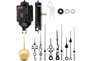 PORFOYO Movimento Silenzioso al Quarzo A Pendolo, Movimento al Quarzo A Pendolo, Meccanismo Orologio da Parete, Ovimento A Pendolo al Quarzo con Meccanismo A Pendolo(15 Mm)