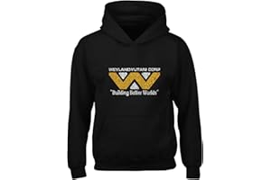 Crown Designs Weyland Yutani Vintage Sci Fi Movie Film Inspired Premium Quality Unisex Hoodies for Men, Women and Teens