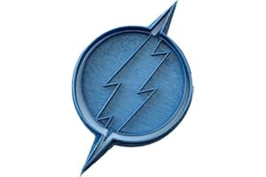 Cuticuter Superheroes Flash Logo Cortador de Galletas, Plástico, Azul, 8x7x1.5 cm