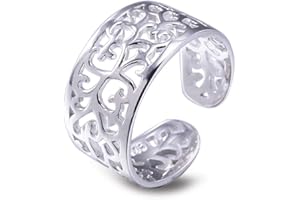 VIKI LYNN Bague Femme Ajustable d'orteil Bague phalange Bijoux Fantaisie en Idée Cadeau Femme