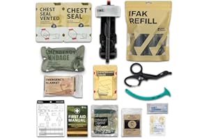 RHINO RESCUE IFAK Trauma Kit, First Aid Kit, Refill Supplies, Combat Wound Care Dressing Pack