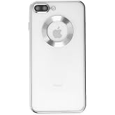 KZY Contact Transparent Luxury Case Showing Logo with Cover Sides Colorful Lens Protection Compatible with Apple iPhone 8 Plus -