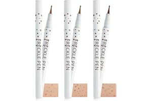 LESTPOLA Stylo à taches de rousseur étanche - 3 couleurs - Stylo à taches de rousseur à séchage rapide, longue tenue, résistant à l'essuyage, naturel et réaliste, fausses taches de rousseur, stylo de tatouage