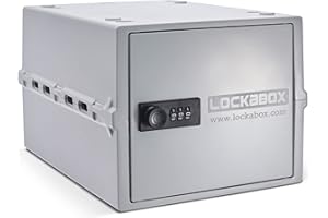 Lockabox One™ Opal White | Premium Lockable Storage Box | 10 Litre Combination Lock Box For Food, Medicine & Home Safety | BPA-Safe