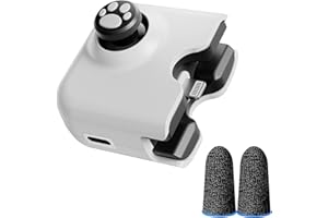 IFYOO YAO L1 Pro Mobile Game Controller Joystick for iPhone (iOS 13.4 or Later), Gaming Gamepad for PUBGG Mobile, Call of Duty Mobile(CODM), Wild Rift, Genshin Impact, with 2 pcs Finger Sleeve - White