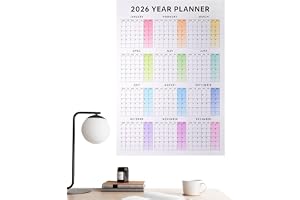 2026 Väggalender,12-Månaders Planeringskalender - Vertikal Väggkalender